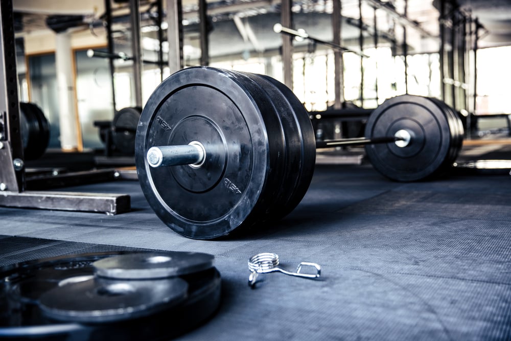 Closeup image of a fitness equipment in gym Closeup image of a fitness equipment in gym